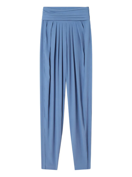  Lanvin Pleated-detail Zip Trousers - Blue 