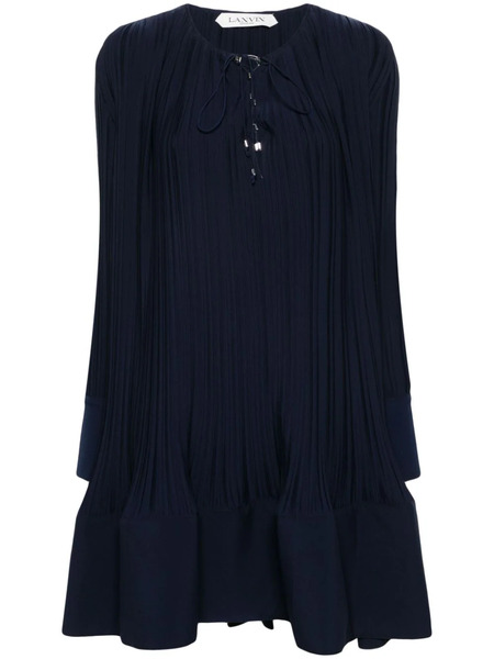  Lanvin Pleated Midi Dress - Blue 