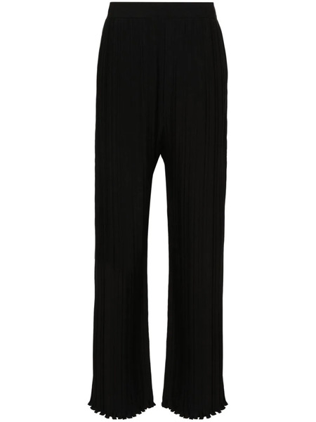  Lanvin Plissé Wide-leg Trousers - Black 