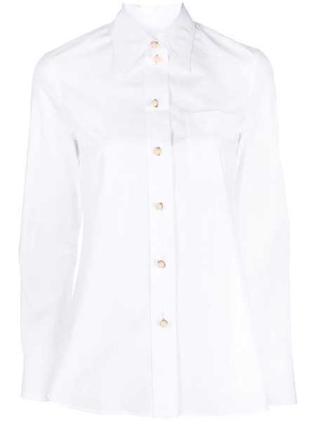  Lanvin Point-collar Cotton Shirt - White 
