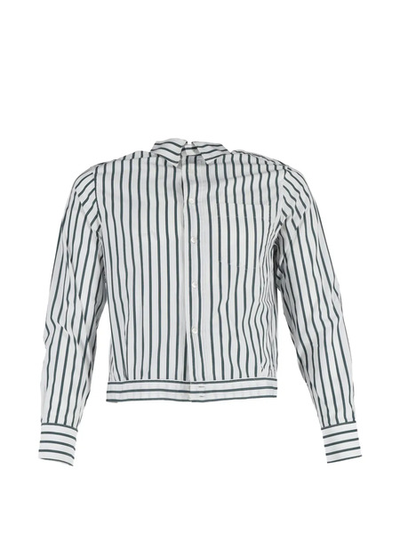  Lanvin Pre-owned Striped Buttoned Blouse - White 