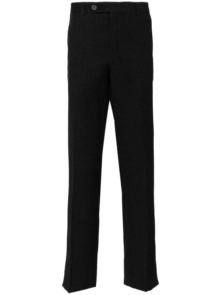  Lanvin Pressed-crease Wool Tailored Trousers - Grey 
