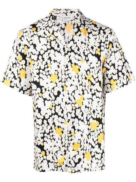  Lanvin Printed Short-sleeve Shirt - Black 
