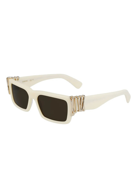  Lanvin Rectangle-frame Sunglasses - Neutrals 