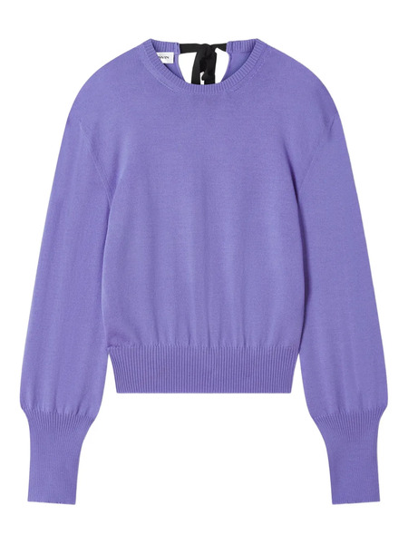  Lanvin Ribbon-detail Sweater - Purple 