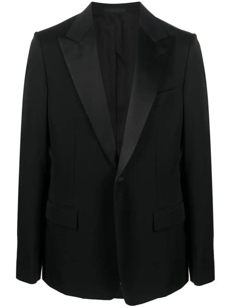  Lanvin Single-breasted Wool Tuxedo Jacket - Black 