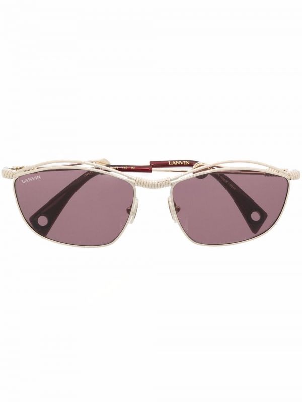  Lanvin Square Tinted Sunglasses - Gold 