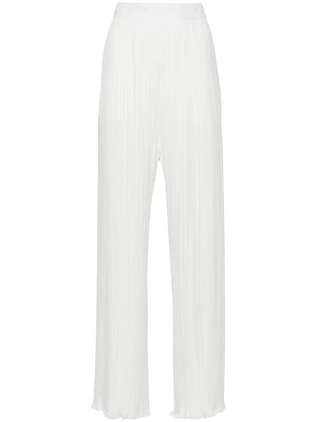  Lanvin Straight-leg Pleated Trousers - White 