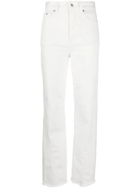  Lanvin Twisted Straight-leg Jeans - White 
