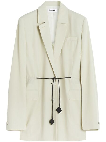  Lanvin Virgin Wool Blazer - Neutrals 