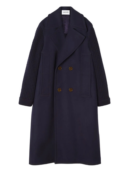  Lanvin Virgin Wool Coat - Blue 