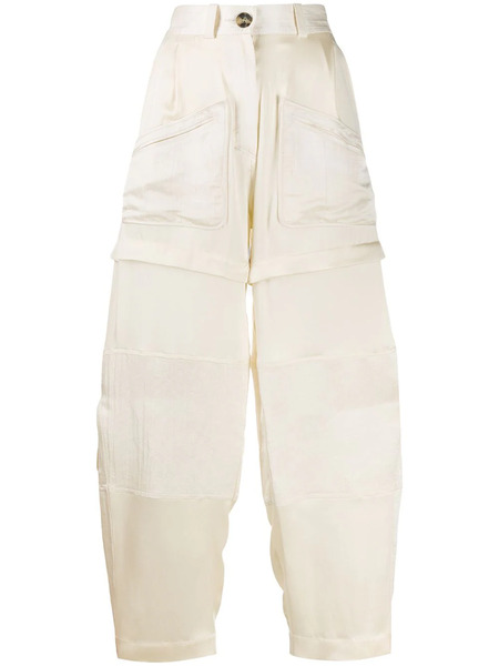  Lanvin Wide-leg Trousers - Neutrals 