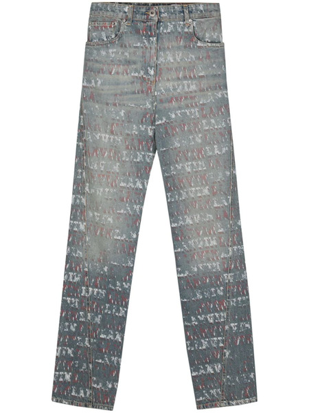  Lanvin X Future Mid-rise Straight Leg Jeans - Blue 