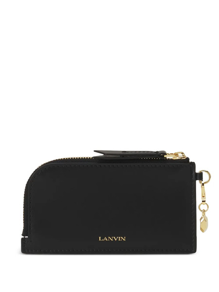  Lanvin Zip-around Leather Wallet - Black 