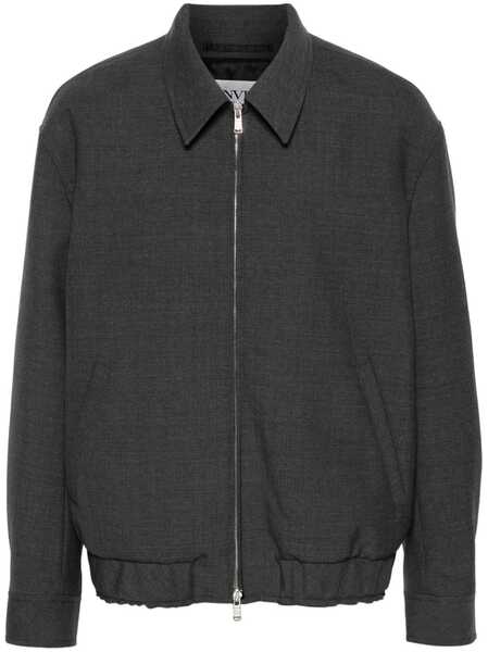  Lanvin Zip-up Wool Jacket - Grey 