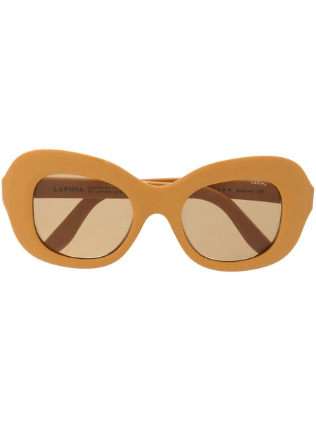  Lapima Mafalda Oversize-frame Sunglasses - Yellow 
