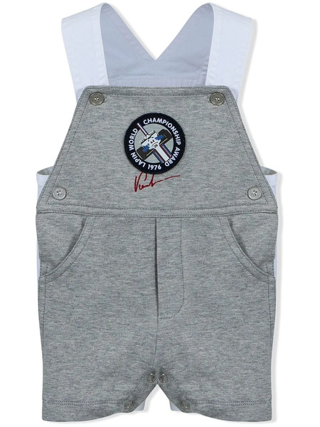  Lapin House Colour-block Dungarees - Grey 
