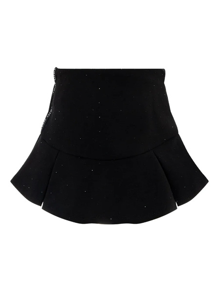  Lapin House Embellished Ruffled Skirt - Black 