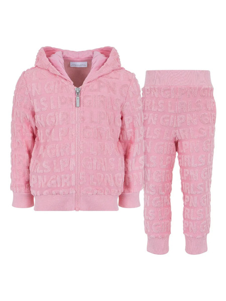  Lapin House Fleece-logo Track Suit - Pink 