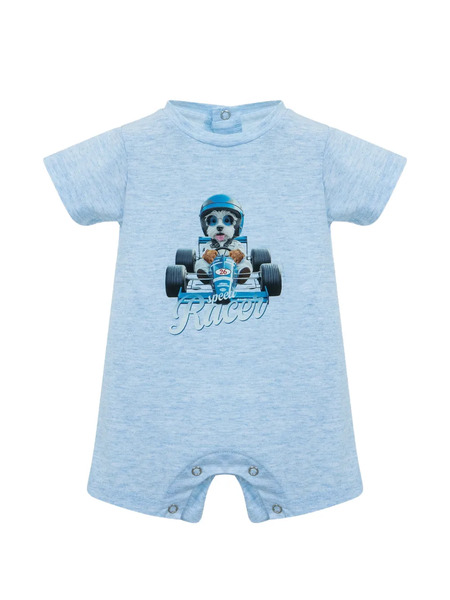  Lapin House Graphic-print Romper - Blue 