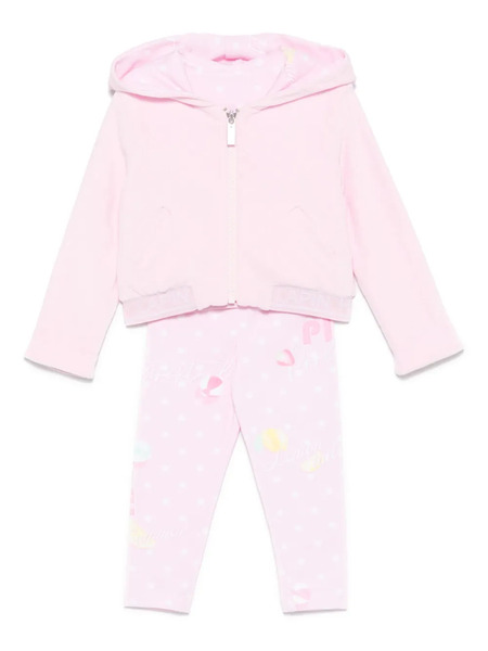  Lapin House Graphic-print Tracksuit Set - Pink 