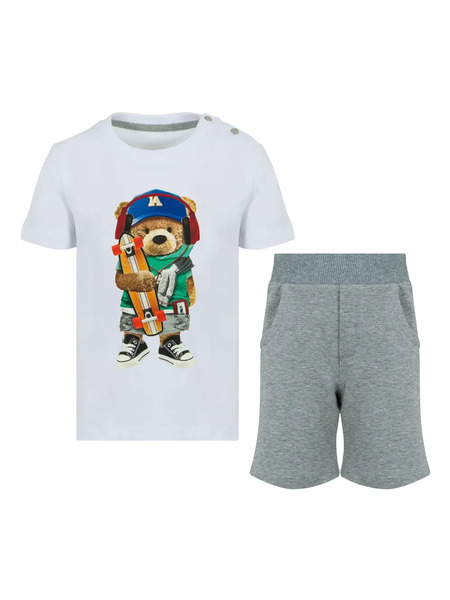 Lapin House Printed Trousers Set - Grey 