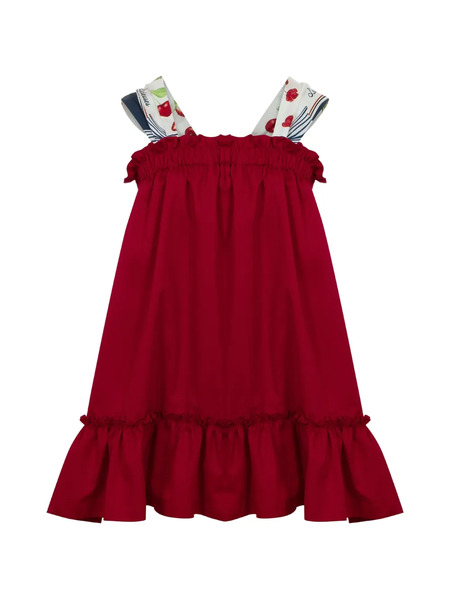 Lapin House Ruffled Dress - Red 