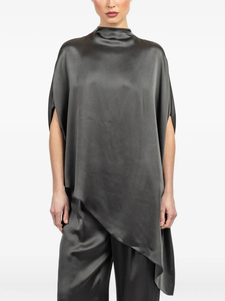  Lapointe Asymmetric Tunic Top - Grey 