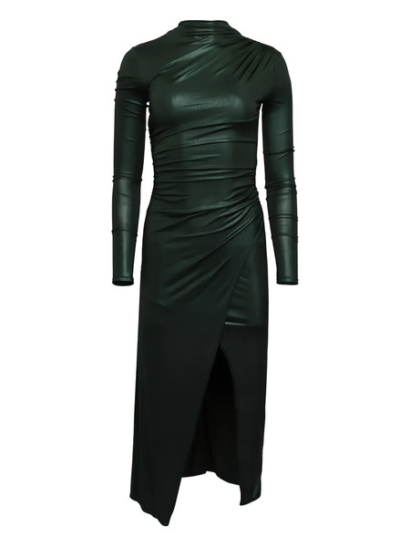  Lapointe Drapped Midi Dress - Green 