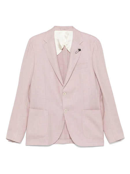  Lardini Basketweave Blazer - Pink 