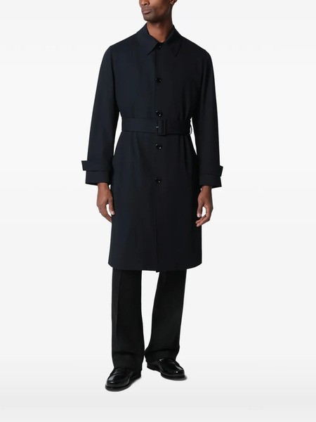 Lardini Belted Trench Coat - Blue 