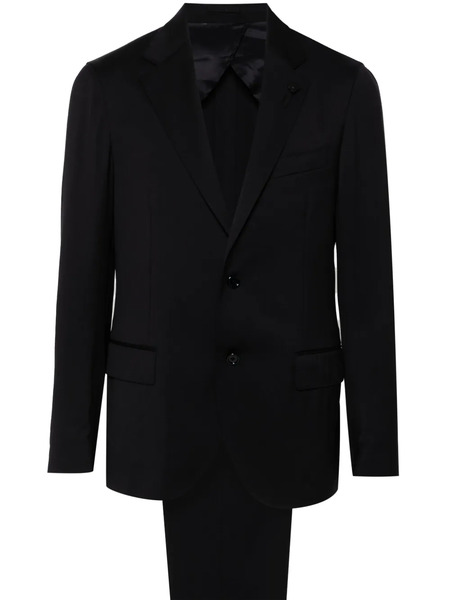  Lardini Brooch-detail Suit - Blue 