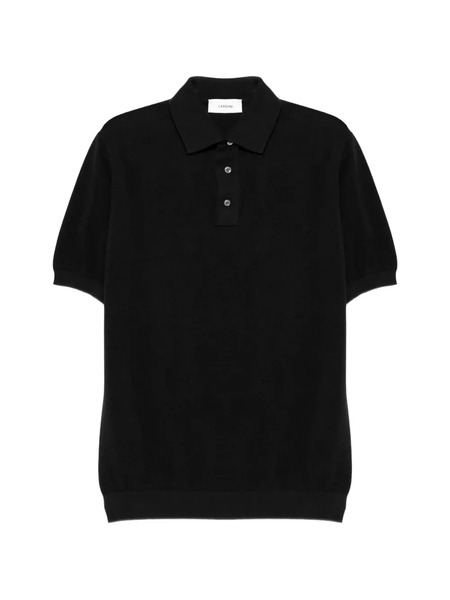  Lardini Buttoned Polo Shirt - Black 