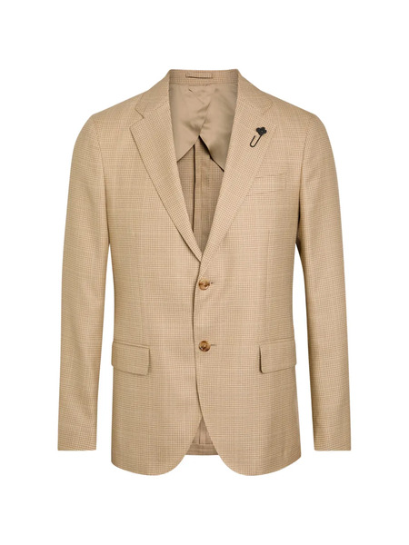  Lardini Check-pin Blazer - Neutrals 