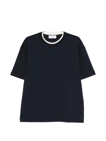  Lardini Contrasting-trim T-shirt - Blue 