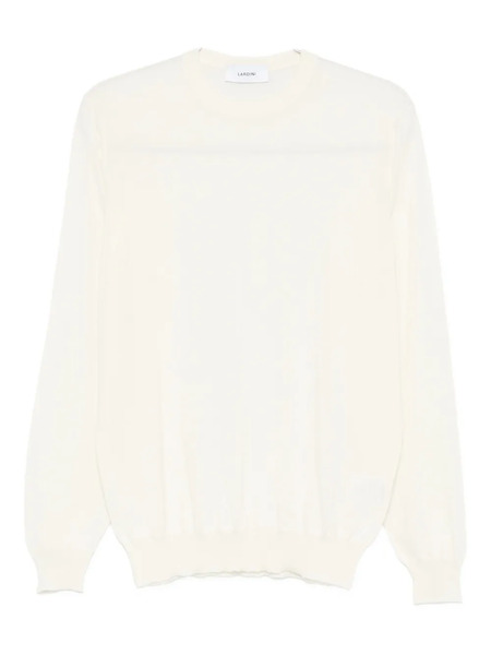  Lardini Crew-neck Long-sleeve Sweater - White 
