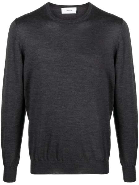  Lardini Crew-neck Wool Jumper - Grey 