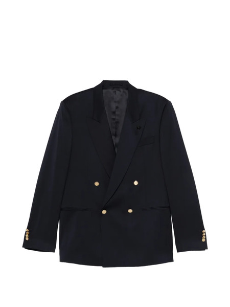 Lardini Double-breasted Blazer - Blue 