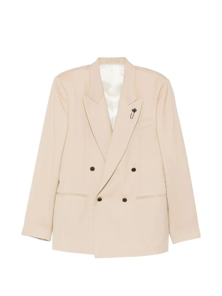  Lardini Double-breasted Blazer - Neutrals 