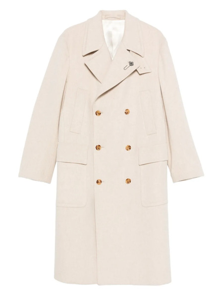  Lardini Double-breasted Coat - Neutrals 