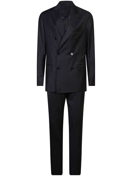  Lardini Double-breasted Suit - Black 