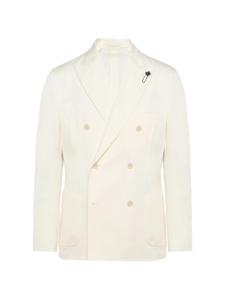  Lardini Double-breasted Suit - Neutrals 