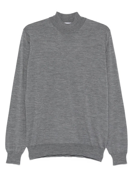  Lardini High-neck Wool Sweater - Grey 