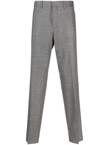  Lardini Kurt Houndstooth-pattern Tapered Trousers - Black 