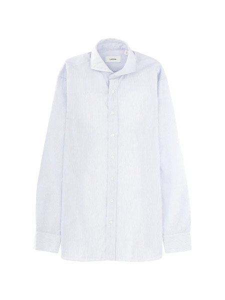  Lardini Long-sleeved Striped Shirt - Blue 