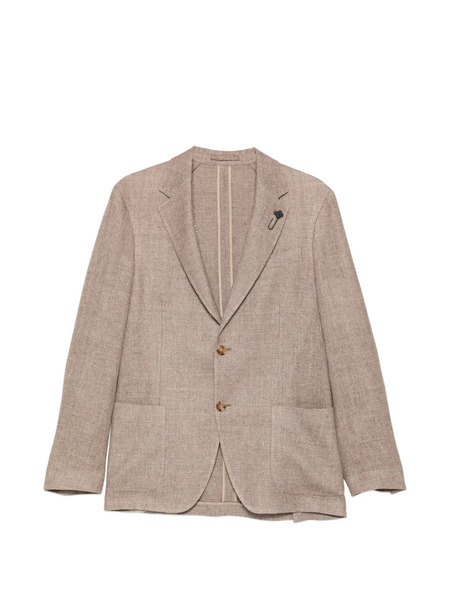  Lardini Notched-lapel Flap-pocket Blazer - Neutrals 