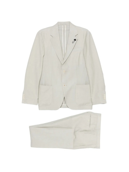  Lardini Notched-lapel Single-breasted Suit - Neutrals 