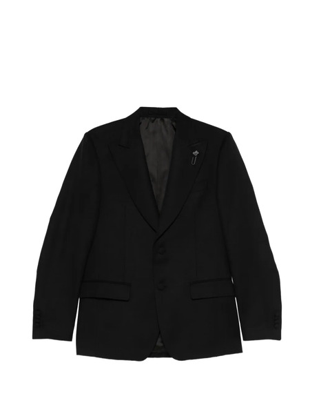  Lardini Peaked-lapel Jacket - Black 