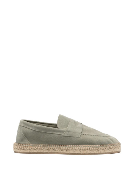  Lardini Penny Trim Loafers - Grey 