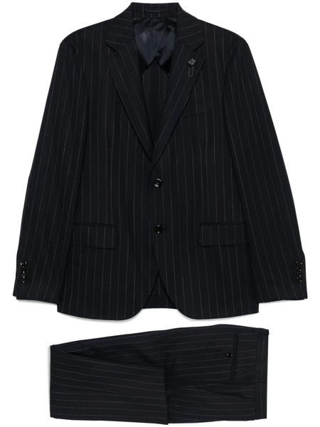  Lardini Pinstriped Suit - Blue 